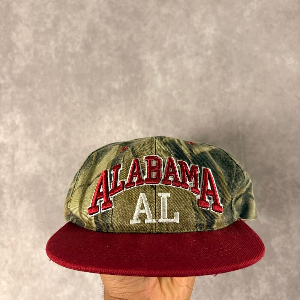 vintage alabama crimson tide realtree camo snapback